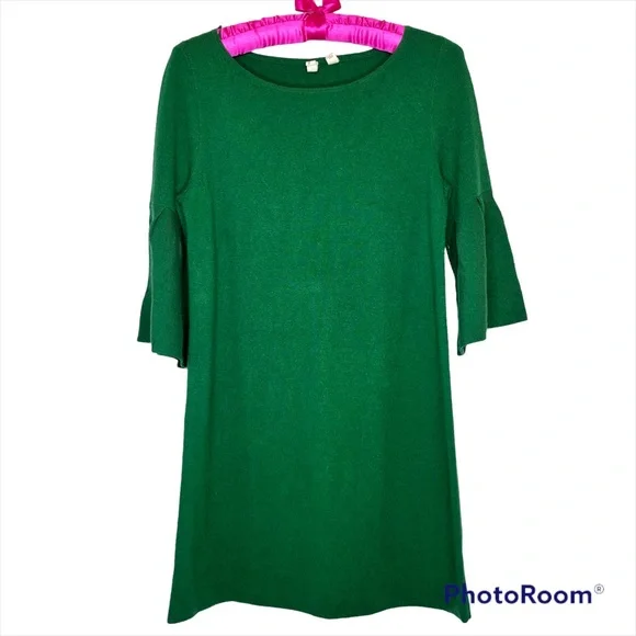 anthropologie green sweater dress Fitted Midi Sweater Dress